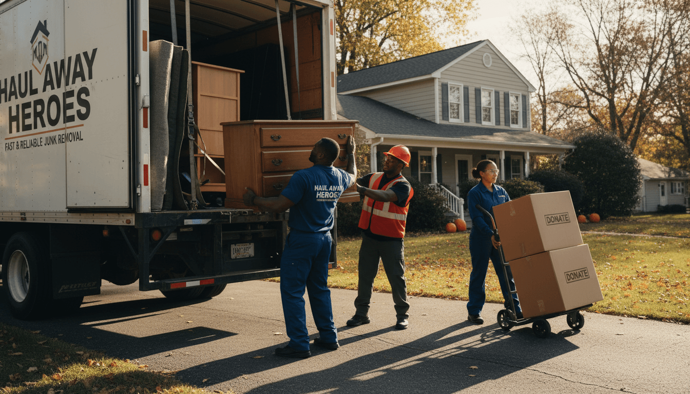 Get Your Junk On team loading debris